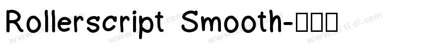 Rollerscript Smooth字体转换